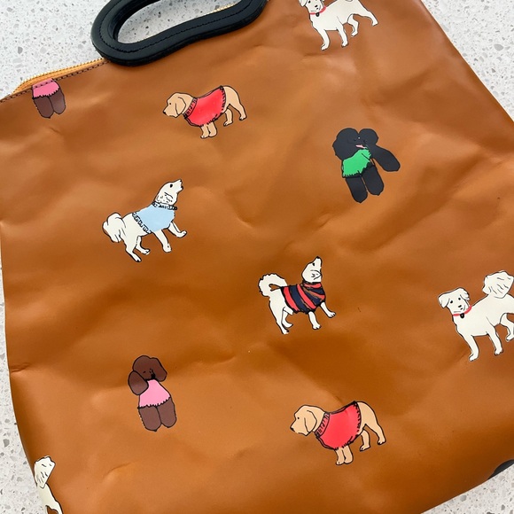 RARE Clare V Marcelle Backpack - dog print - Picture 3 of 3